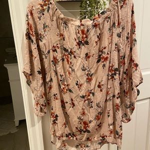 Off the shoulder floral dress or shirt